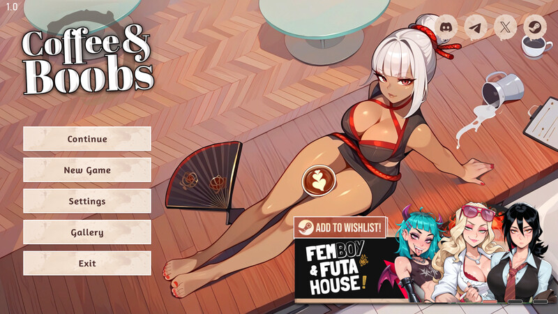 【互动SLG/动态/后宫/官中】咖啡与欧派（Coffee & Boobs）V1.0 STEAM官中【1.40G】-Acggame