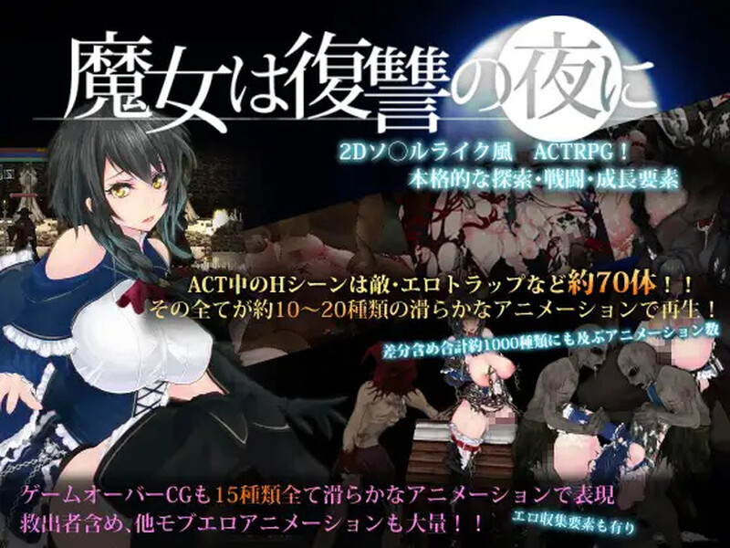 【动作ACT/全动态/汉化】魔女复仇之夜（魔女は復讐の夜に） V1.07 +魔改mod 汉化无码作弊版【2.50GB】-Acggame