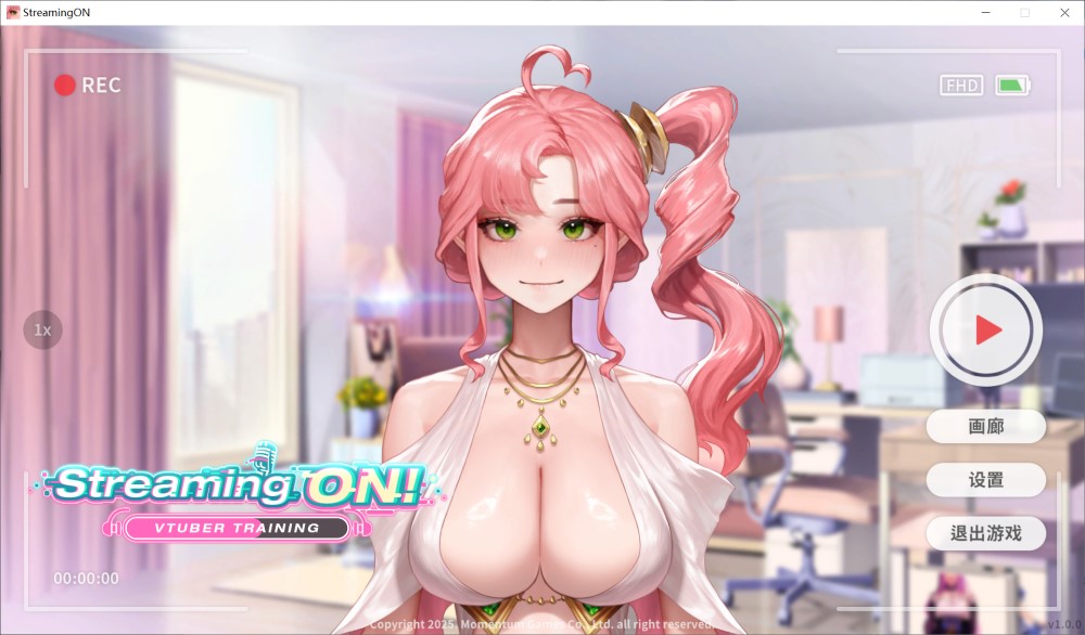 [养成SLG/动态/新作/PC] 直播启动！VTuber出道指南 Streaming ON! VTuber Trainin 官中步兵版 [600M/百度]-Acggame