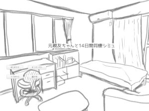 【互动SLG/日常生活/汉化】与变成女孩子的昔日好友14天同居模拟(元親友ちゃんと14日間同棲シミュ)V1.0 AI汉化【1G】-Acggame